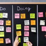 Post it note kanban board